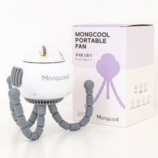몽쿨 0세 유아인증 유모차선풍기 저소음 모터, 몽쿨 선풍기 화이트