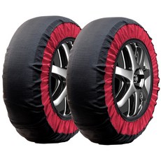 BEIKEMALL 천제 타이어 체인 스노삭스 대응 비금속 승용차용 간단 장착 잭 업 불필요 미끄럼 방지, 1개