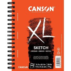 Canson XL 시리즈 종이 스케치 패드 차콜 연필 및 파스텔용 50파운드