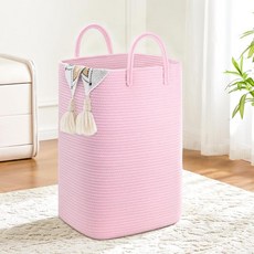 Artfeel 세탁 바구니 우븐 면 로프 욕실 아기방 및 거실의 더러운 옷 아기 장난감 담요를 위한 40L 다용도 보관 244603, Artfeel 세탁 바구니, 우븐 면 로프 욕실, 아기