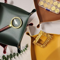 대형 가죽 정리함 가죽트레이 트레이 가죽보관함 데스크정리 데일리정리 보관함