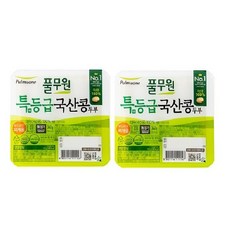 풀무원 특등급 국산콩 두부 부드러운 찌개용, 2개, 340g