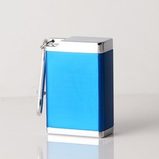 隨身攜帶型煙灰缸鑰匙圈：便攜防風菸灰缸，菸蒂不亂丟，時尚隨身煙灰盒, 藍色, 1個