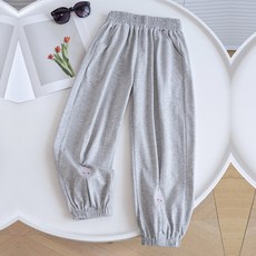 女童休閒褲春夏款外穿兒童速幹褲薄款寶寶洋氣長褲冰絲防蚊褲百搭