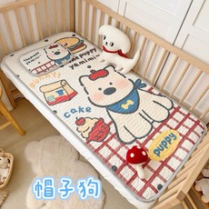 幼稚園午睡墊三件組 韓版冰絲涼蓆 兒童涼感睡墊 乳膠涼蓆 幼稚園午睡必備, 1個, 帽子狗