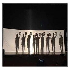 연극 무대막 공연 대형 연극천 그림자 커튼 흰색천, 화이트 패브릭 2m x 6m, 1개