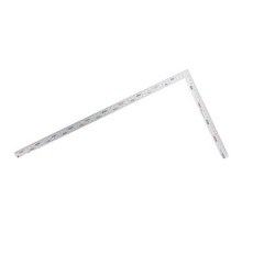 Shinwa 鶴龜 雙面角尺 50公分 厚型 曲尺 鐵工木工角尺 10405, 1個