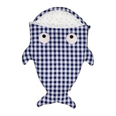 『BabyBites』西班牙鯊魚咬一口 嬰幼兒睡袋－英倫藍格風 防踢被 / 寶寶棉被 / 睡袋