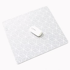 화이트 라인 마우스패드 장패드, 1개, 400X450X4MM 화이트