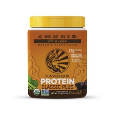 Sunwarrior 經典植物性無麩質蛋白能量粉 巧克力風味, 1個, 375克
