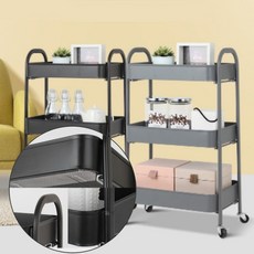 육아 이동식 기저귀정리함 아기 트롤리 장난감 3단, 1개, mod 로크 이동식트롤리 3단 화이트