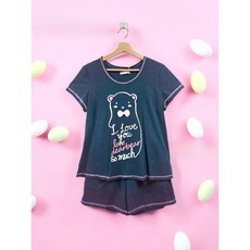 【MONTAGUT夢特嬌】57019 台灣製 另有裙裝 線條小熊褲裝睡衣 褲裝居家服/套裝居家服