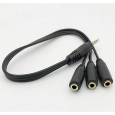 3.5mm 스테레오 오디오 분배기 케이블 - 1M to 3F - 헤드폰 스플리터 잭 연결용