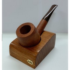 Brebbia 普利比亞實木單支煙斗座#PR3201，義大利匠斗煙具，質感溫潤，保護煙斗, 1個