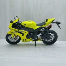 本田 HONDA CBR 1000RR-R 1:12 螢光黃色 重機模型車 收藏玩具, 1個