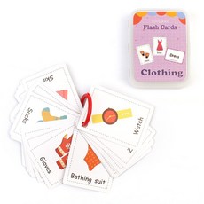 영어놀이 옷 그림 영어단어 맞추기 아기낱말카드 판퍼즐 선물 알파벳학습, 1개