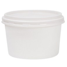 대경상사 무인쇄 종이용기 750ml + 뚜껑 세트, 100개, 1세트