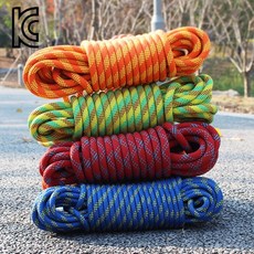 갈렙등반 KC인증 11mm 클라이밍 자일 다용도 스태틱 로프, 블루, 5m