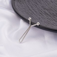 바지옷핀 허리핏 바지 조절 무손상 고정 옷핀 브로치, 4개, 실버