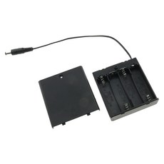 아두이노 배터리 홀더 AA 4구 커버 스위치 dc잭