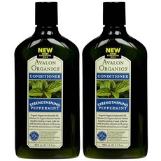 Avalon Organics 리바이탈라이징 컨디셔너 페퍼민트 325ml(11온스) 2팩, 325ml
