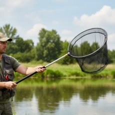 다용도 접이식 알루미늄 뜰망 망사 낚시 그물채