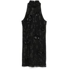 로테이트비르거크리스텐슨 플로럴 자수 메시 미니 드레스