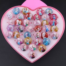 호호빛나 캐릭터 반지 36구+36구 장난감 링 케이스 포함