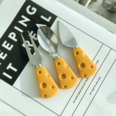 예쁜 치즈 커트러리 귀여운 미니 스푼 디저트 포크 나이프 세트 요거트 스푼 아기숟가락, A-스푼, 1개, 스푼1개