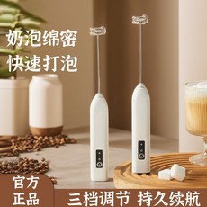 金盛元電動咖啡打奶泡器 家用奶油牛奶打發器 攪拌棒 攪拌器 臺灣出貨, 【基礎款】低續航/無法調速,不鏽鋼攪拌頭/打發低噪音/贈送充電線