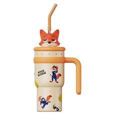 크로스 보더 디즈니 주토피아 텀블러 700밀리리터, 1개, 700ml, 700ml 닉 와일드