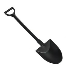 일회용 삽수저 스패출러 수저 스푼 검정색, 1개, 블랙 심플 팩 100개