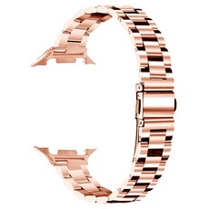로젤리 여성용 슬림 메탈 체인 스트랩 갤럭시워치8 클래식 44mm 40mm, 1개, 로즈골드