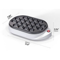 [타코야키 기계 16구 철 주물] 주물 IH, 20 holes