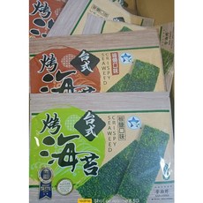 全素 台式烤海苔 椒鹽口味 低熱量 13包組, 1個, 醬燒+椒鹽隨機出貨