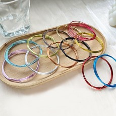 컬러드 네일 와이어 철사 12종 젤네일아트재료, 컬러드 네일 와이어 철사/ 1mm x 1m, 옐로우골드 (1331)