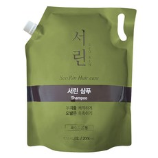댕기머리 서린 샴푸 리필 2L 대용량 업소용 샴푸 리필 파우치, 1개