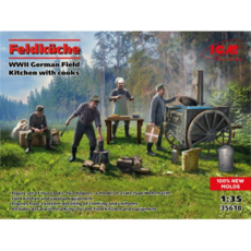 35618 1/35 WWII German Field Kitchen with cooks, 1개
