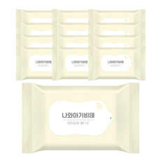 나와아기 비데 휴대용 비데티슈 10매입 화장실용, 13개