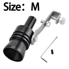 가능한 1PC 범용 시뮬레이터 휘슬러 배기 가짜 터보 파이프 사운드 머플러 블로우 오프 자동차 스타일링 T, [07] Black-M