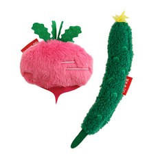 【喵吉】喜多魚 貓貓菜市場 (黃瓜/甜菜根) 貓咪玩具 貓薄荷玩具 貓玩具 響紙玩具 毛絨玩具, 甜菜根, 1個