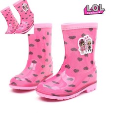 일햐 장화 엘오엘 하트 여아장화 빗길신발 캐릭터고무신