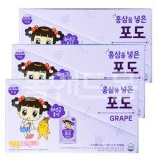 자임 안녕 자두야 홍삼을 넣은 포도주스 100ml, 30개