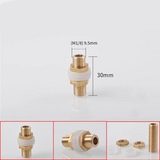 유압호스 피팅 어댑터 중장비 황동 1/2 3/4 수컷 풀 니플 스레딩 플레이트 탱크 연결 어항 흡입 배수 워터 타워 버킷, [15] DN6-30MM