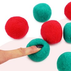 더가몽 공예용 5.0cm 솜볼 폼구슬, 검정