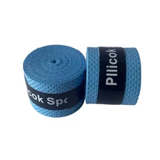 쿠쿠스토어 1Pc 드라이 테니스 라켓 그립 미끄럼 방지 땀 흡수 랩 탭 배드민턴 진동 오버 스포츠 스웨트 밴, 01 sky blue