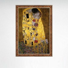 키스 사진 직소 액자세트 인테리어 클림트 조 퍼즐 500피스, 1개