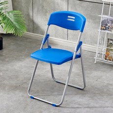 고내구성 접이식 책걸상 교회 강의실 일체형 책상, 9017파란색의자