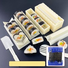 올데이프로덕트 하트김밥틀 주먹밥틀 김밥마는기계, 1개, 10개 해초 포함