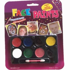 台灣出貨 野人道具 印第安非洲土著人羽毛頭飾油彩武器項鏈手鏈骨頭野人棒, 顏料, 1個